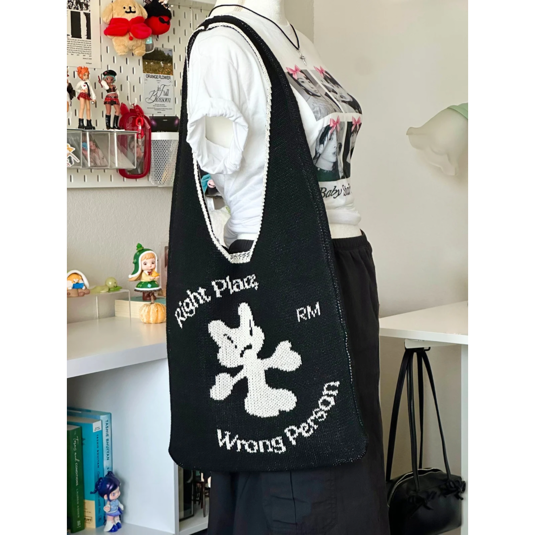 Right Place, Wrong Person Knit Tote