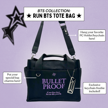 Run BTS Tote Bag / Canvas Tote Bag