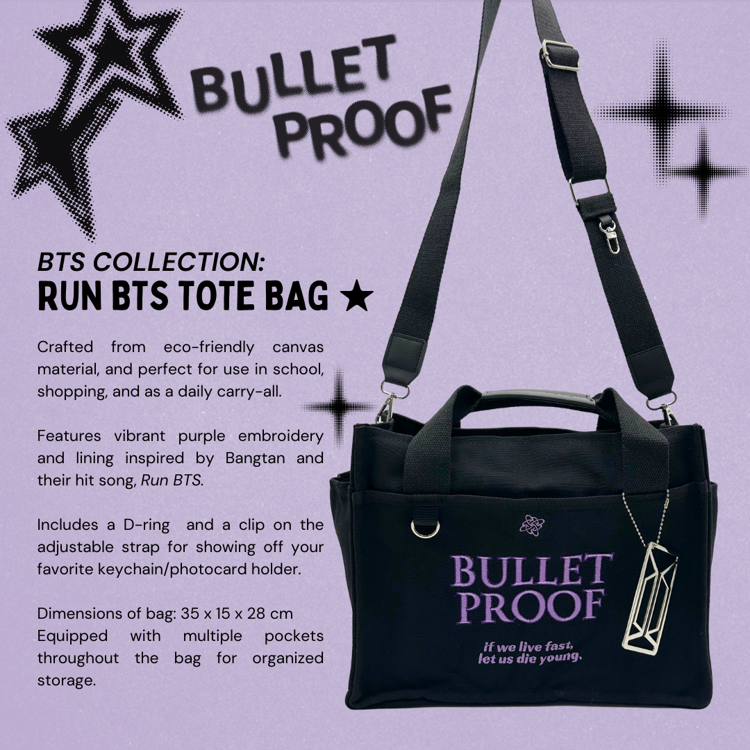 Run BTS Tote Bag / Canvas Tote Bag