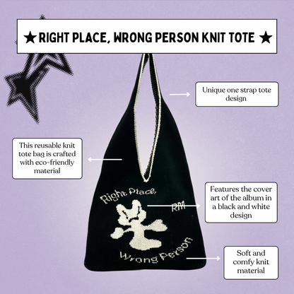 Right Place, Wrong Person Knit Tote